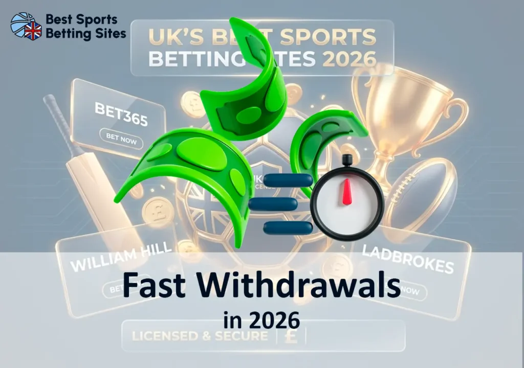 UK bookmakers with the fastest withdrawal times and instant payouts in 2026.